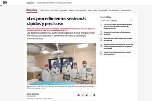 Nuevo angiógrafo en Policlínica Gipuzkoa. Procedimientos de mínima invasión