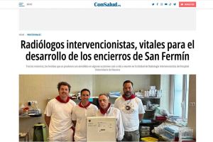 Los radiólogos intervencionistas tienen un papel vital durante los encierros y las corridas de toros en las fiestas de San Fermín