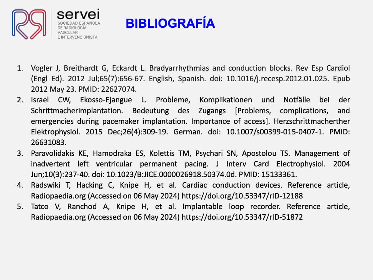 Manejo multidisciplinar malposicionamiento arterial marcapasos_13