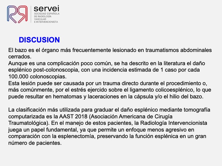 Traumatismo esplenico postcolonoscopia 08