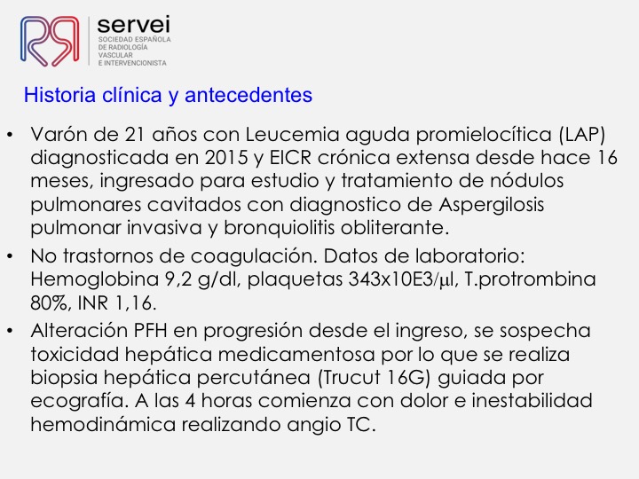 02 Hemorragia hepatica postbiopsia-embolizacion con Onyx