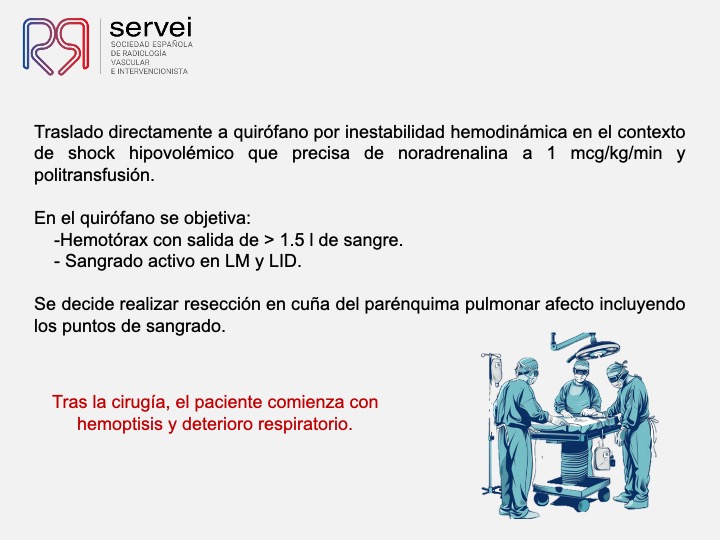 Pseudoaneurisma pulnonar herida arma fuego 05